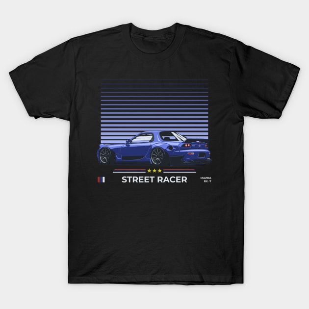 Mazda RX 7 T-Shirt by fourdsign